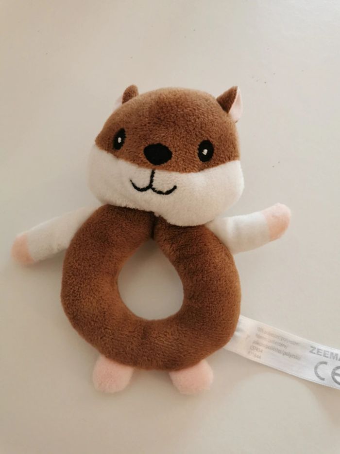 Hochet bébé marron