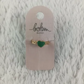 Bague coeur vert Bohm