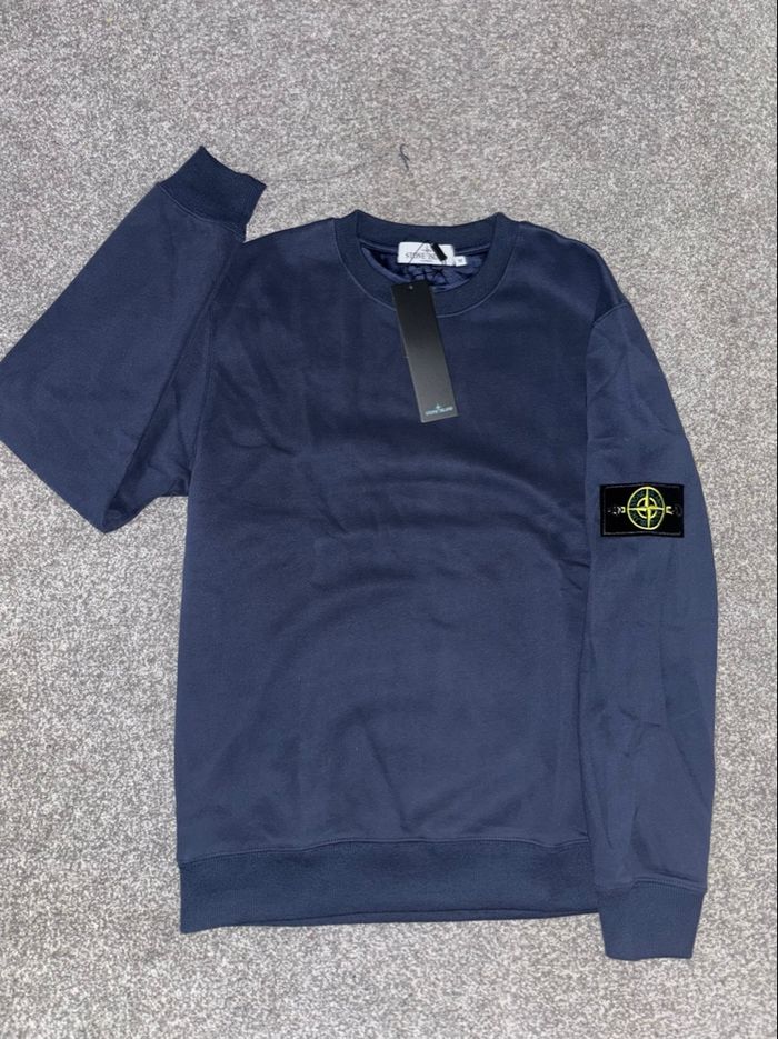 Pull ston Island bleu taille M