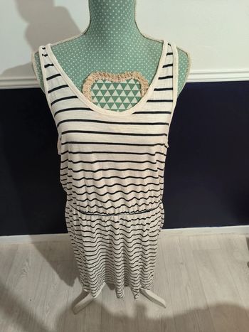 Robe rayé blanc bleu XL