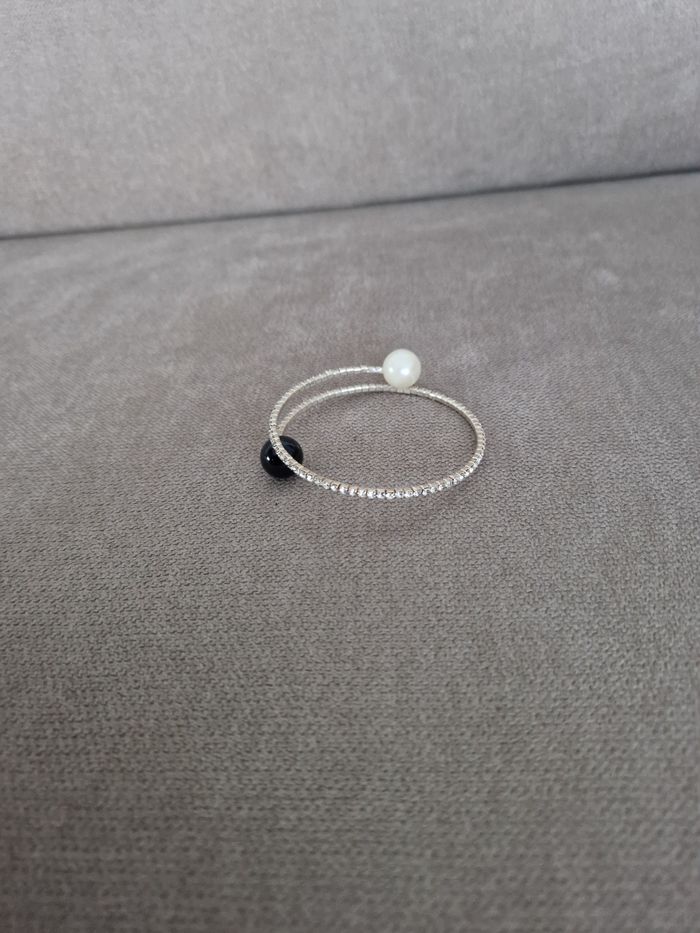 Bracelet élastique brillant à perle aux extrémité - photo numéro 3