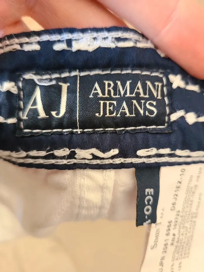 Jeans blanc homme Armani - photo numéro 10