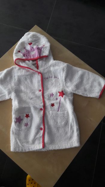 Peignoir éponge 12 mois princesse