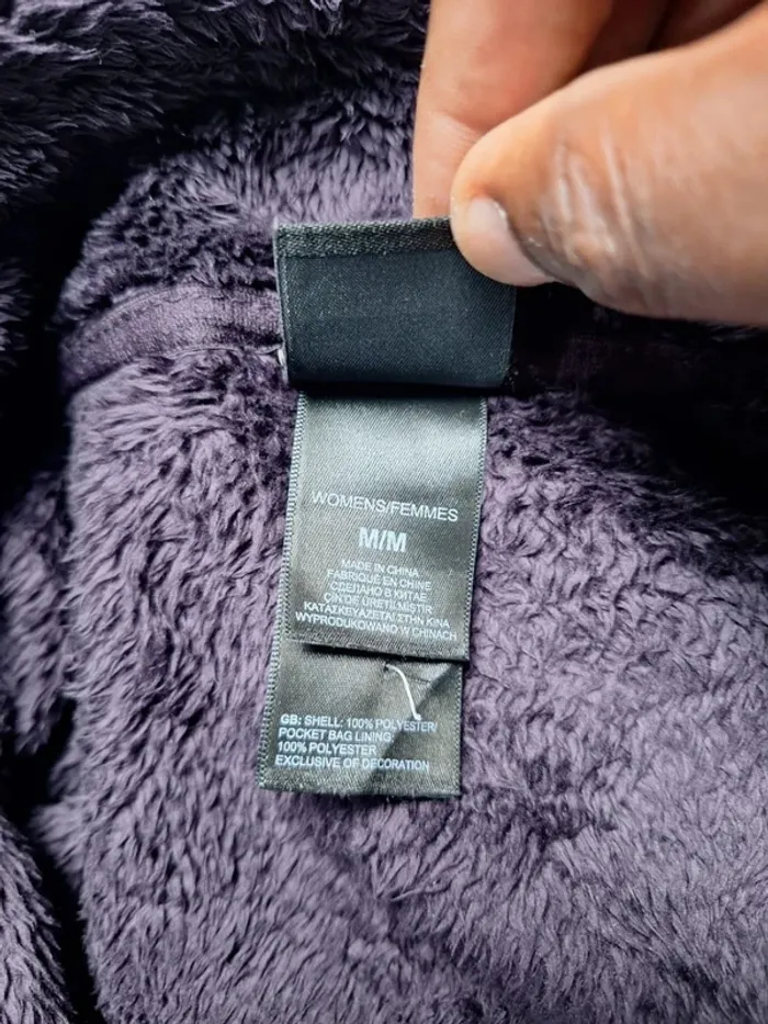 Veste polaire The North Face femme M – Mauve prune – style osito furry (615) - photo numéro 12