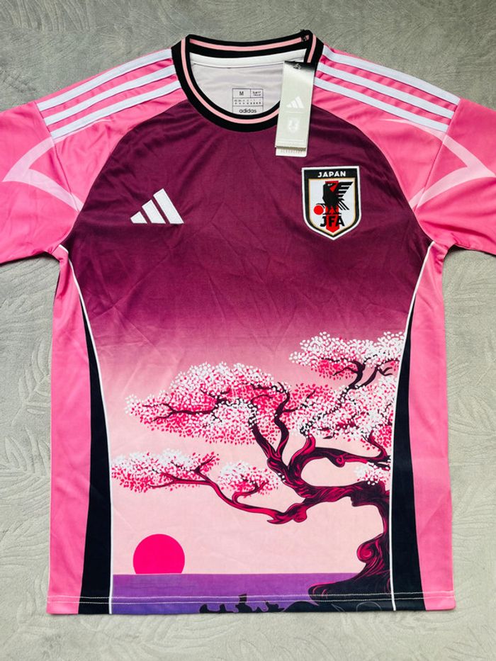 Maillot concept foot Japon rose cerisier taille M