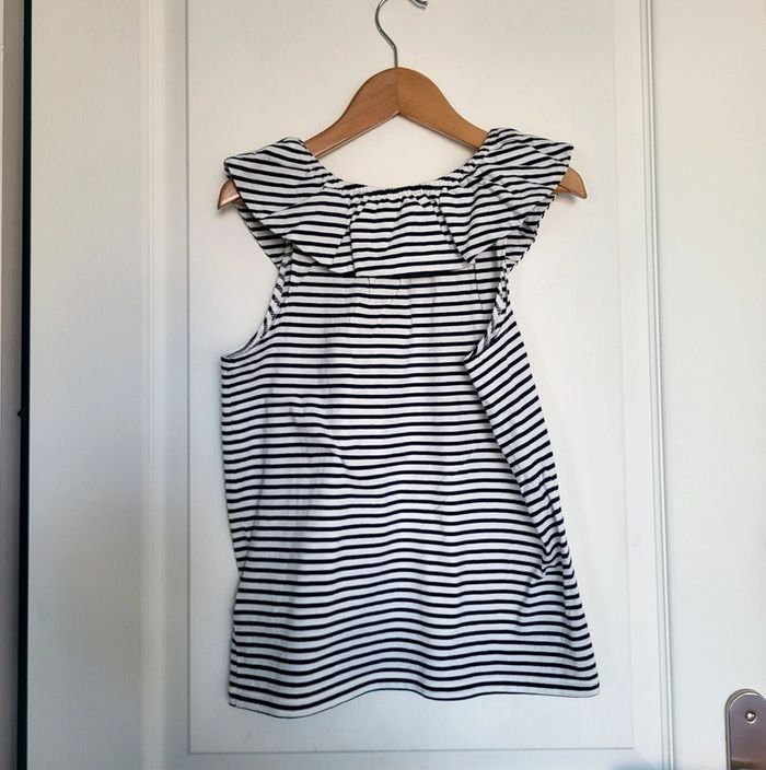 Top marinière col rond à volant Cyrillus état neuf - photo numéro 5