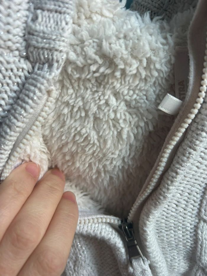 Gilet blanc à paillettes, 3 mois , orchestra - photo numéro 4