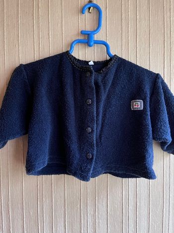 Gilet bleu 9-12 mois