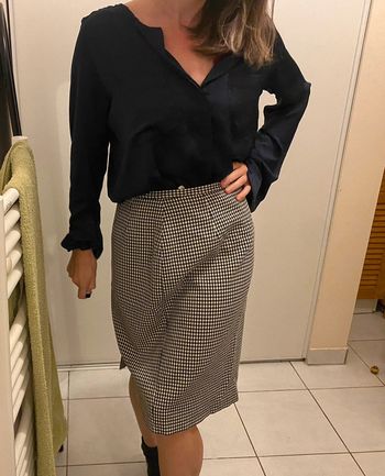 Jupe à carreaux vintage Fiorella Di Verdi