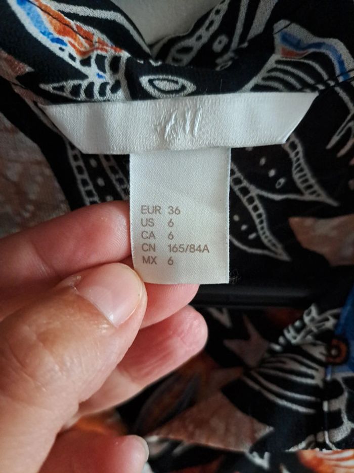 Blouse sans manche chemise  36 S H&M - photo numéro 3