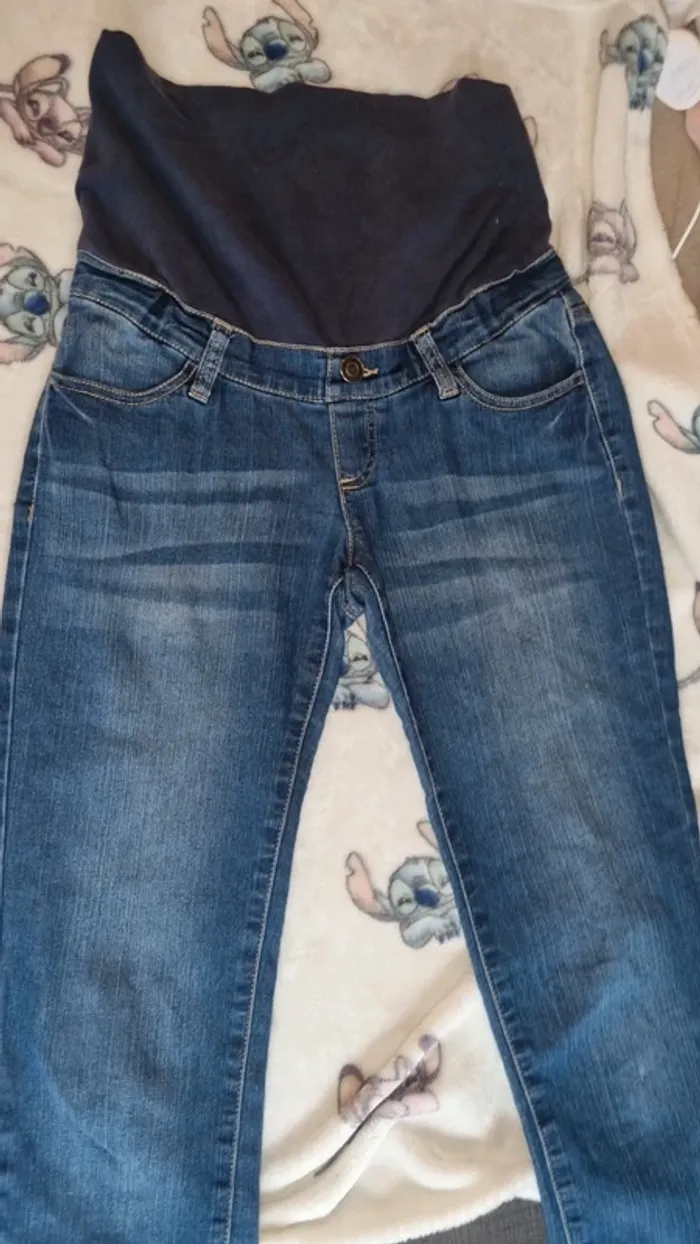Lot pantalon de grossesse taille 36 en bon état - photo numéro 7