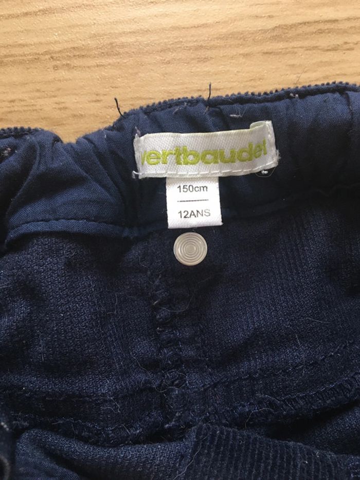 Pantalon velours bleu marine - photo numéro 2