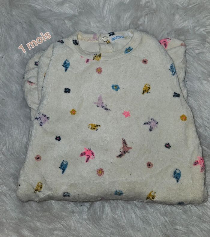 Pyjama bébé Bout’chou – Taille 1 mois / 54 cm