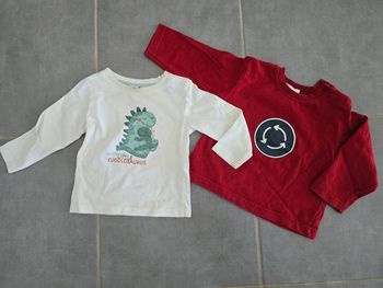 Lot de 2 tee shirts manches longues