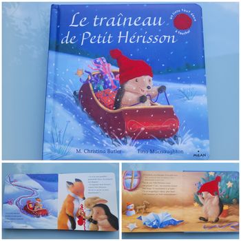 Livre à toucher 🦔 Le Traîneau de Petit Hérisson 🦔