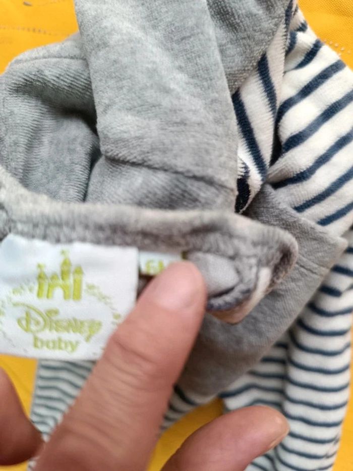 Pyjama velours Mickey Disney 6 mois - photo numéro 4