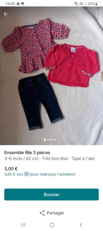 Ensemble fille 3 pièces