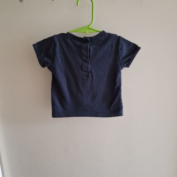 3 mois tee-shirt bleu marine - photo numéro 3