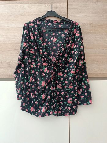 Blouse manches 3/4 cousue main 48