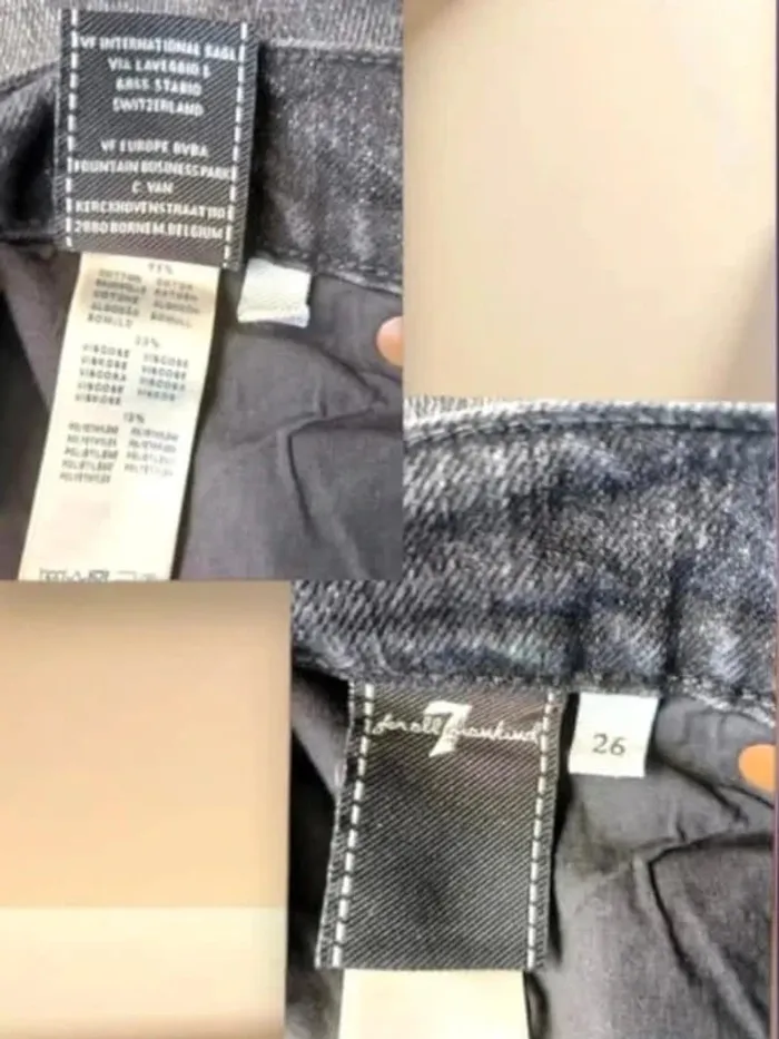 Jean 7 For All Mankind coupe slim ,taille mi-haute ,extensible - photo numéro 6