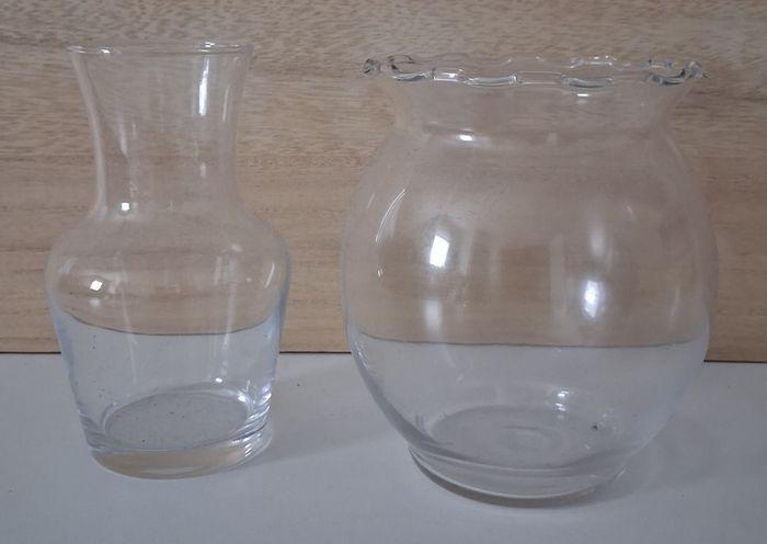 Lot de cinq pots en verre transparent - photo numéro 3