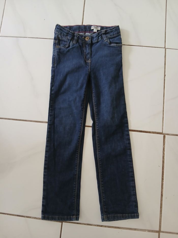 Pantalon jean fille taille 7 ans en coton marque vert baudet - photo numéro 5