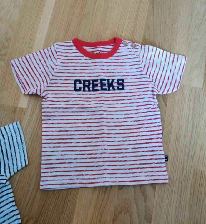 Lot 10 tee shirts manches courtes 6-9 mois - photo numéro 2