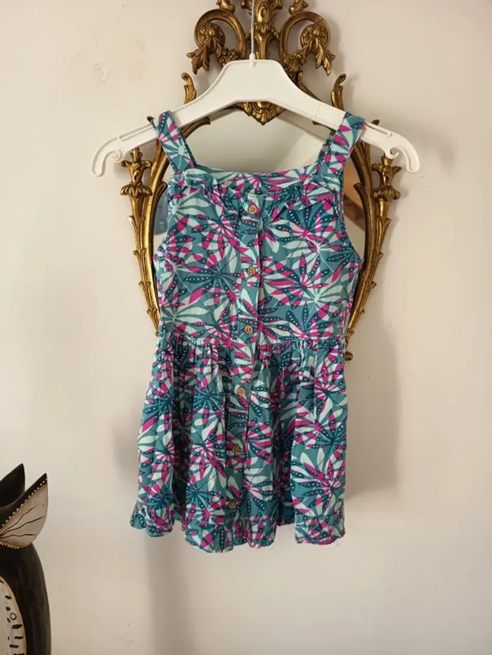 Robe motif feuilles