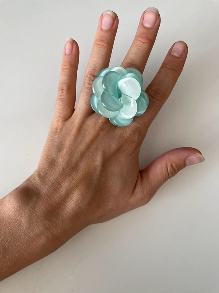 Bague bleu femme - photo numéro 2