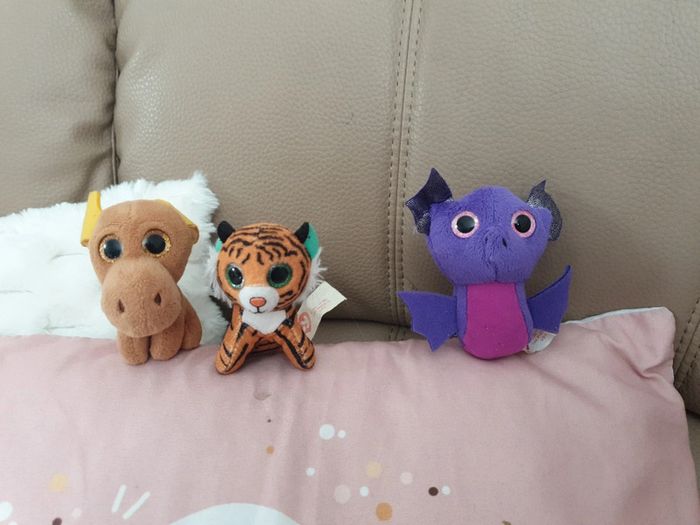 3 mini peluche