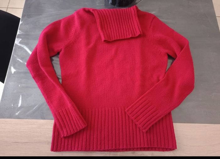 Pull col roulé femme