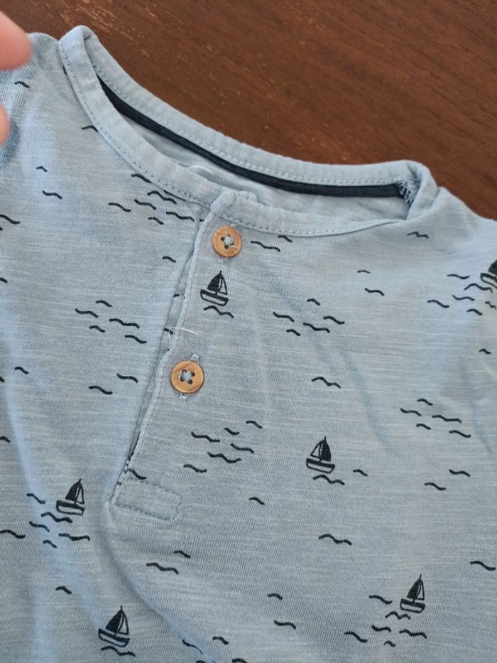 T-shirt bleu 24 mois - photo numéro 3