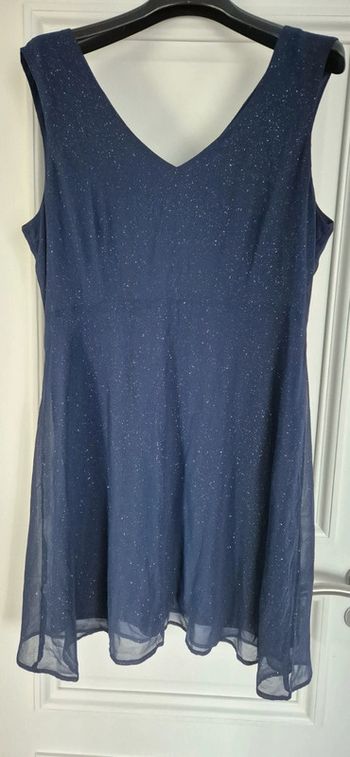 Robe pailletée bleu