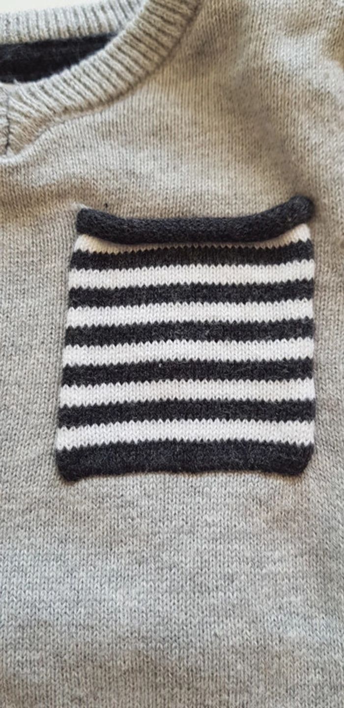 Pull sans manches Grain de blé 6 mois - photo numéro 3