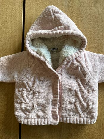 Veste chaude à capuche  3 mois