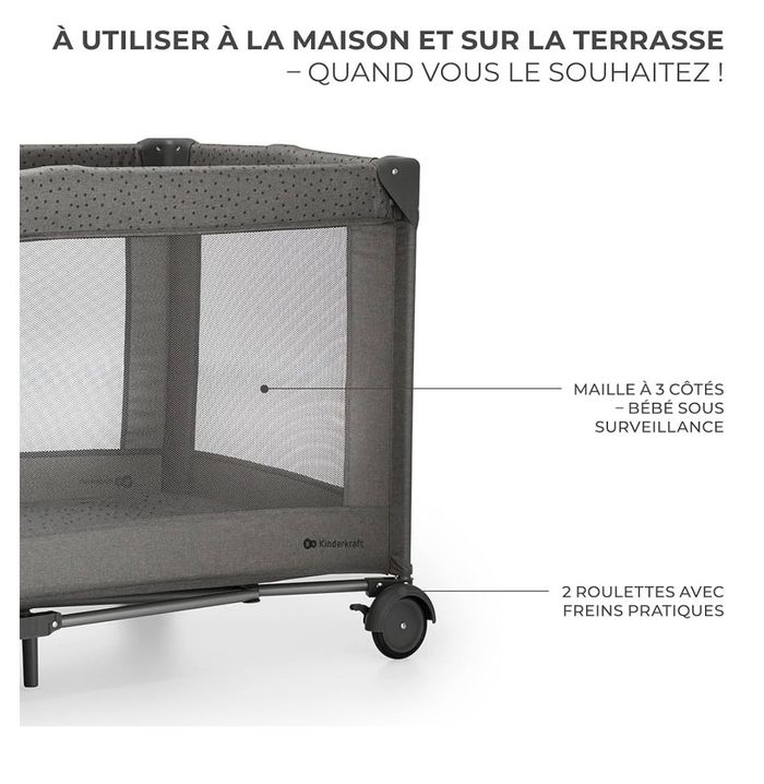 Kinderkraft Lit parapluie pliant - photo numéro 4