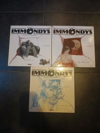 Lot de 3 bd immondys 1 à 3,EO (série complète)