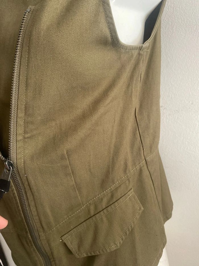 Blouse modèle gilet kaki - photo numéro 7