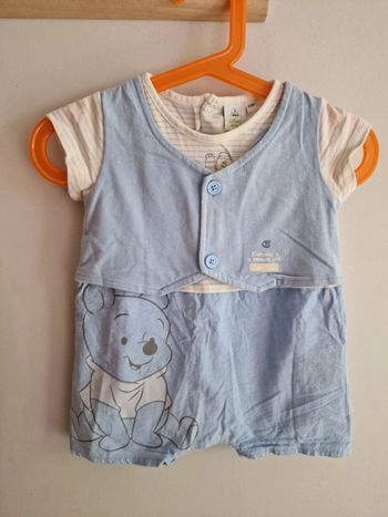 Ensemble combinaison short Disney baby 3-6 mois