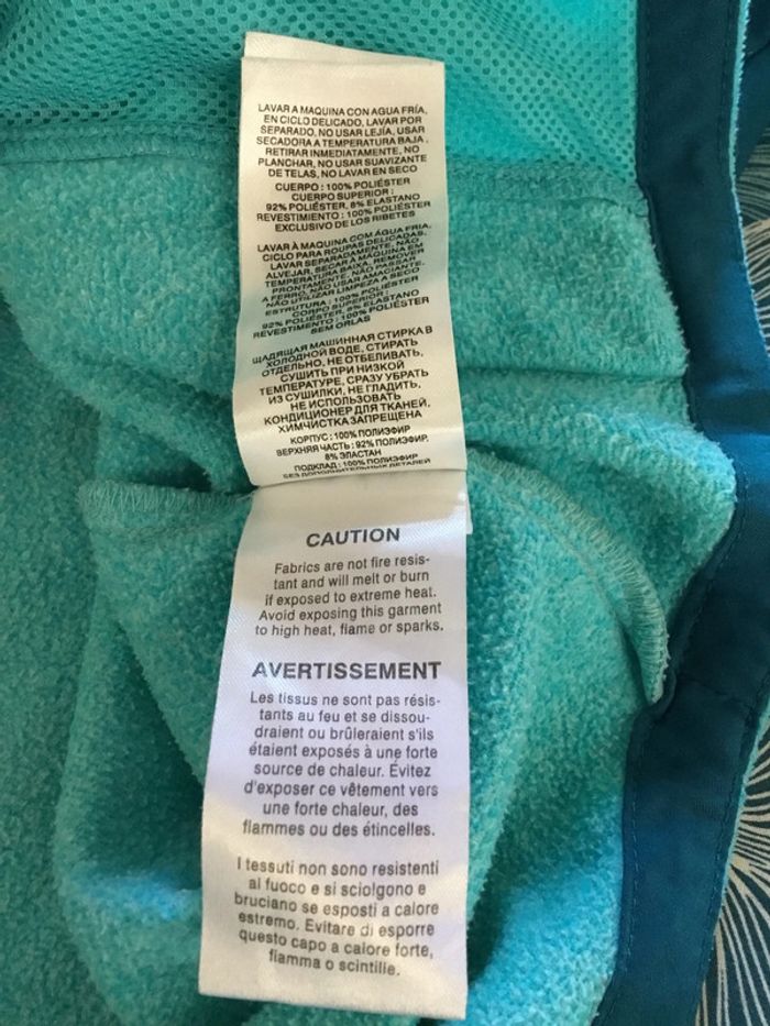 Veste polaire à capuche pour enfant Columbia turquoise taille L (14/16) 062 - photo numéro 16