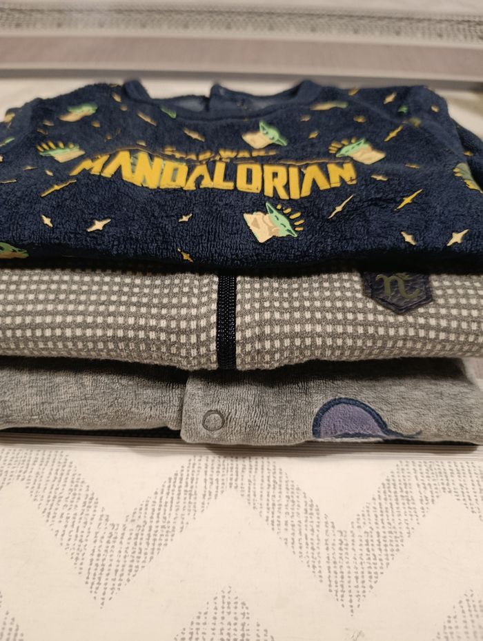 Pyjama bébé garçon 3 mois lot de 3 Disney Star Wars et Necix's - photo numéro 1