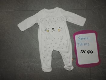 pyjama DPAM taille 6 mois
