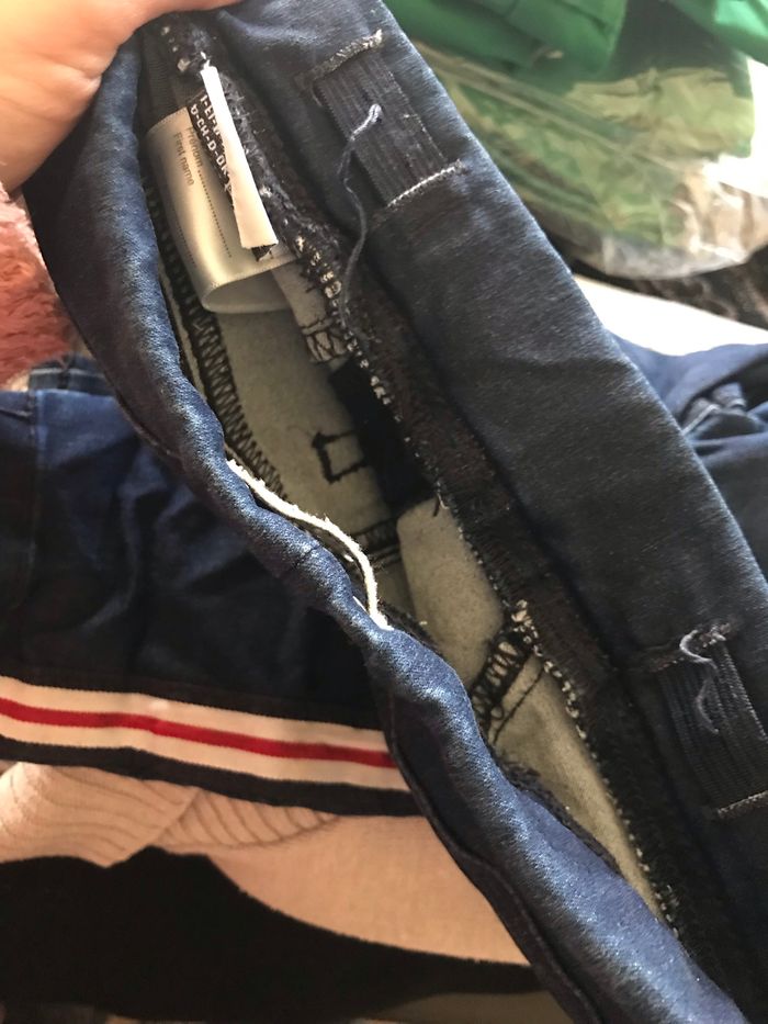 Jean bleu a bandes sur les côtés Vertbaudet 6 ans - photo numéro 9