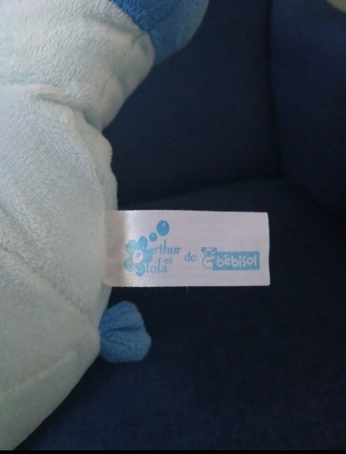 Peluche hippopotame bleu - photo numéro 2