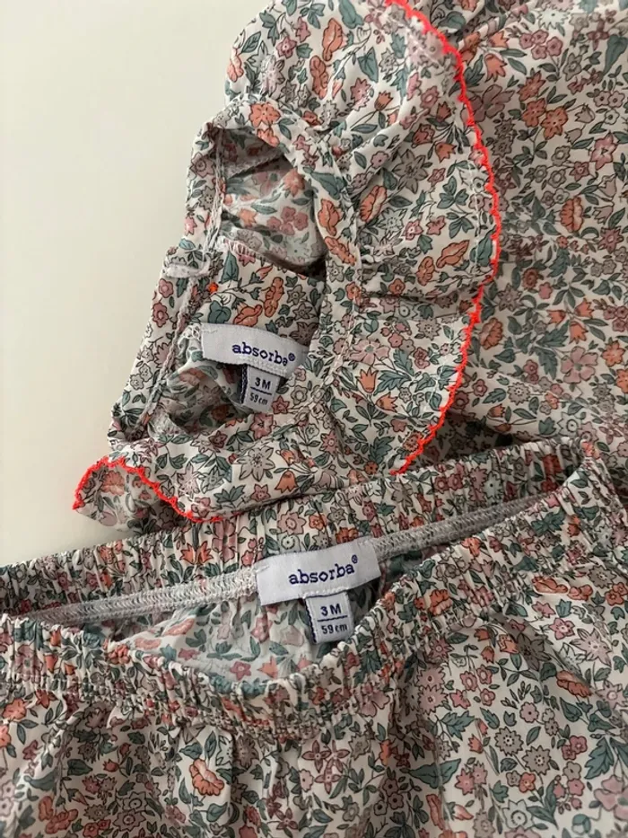 Robe et Bloomer 3 mois Absorba - photo numéro 9