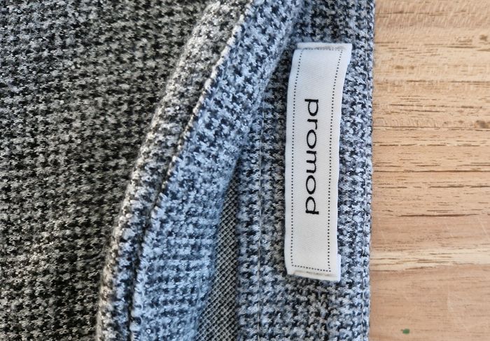 Jupe promod grise et noire avec bande - Taille M - PROMOD - photo numéro 4