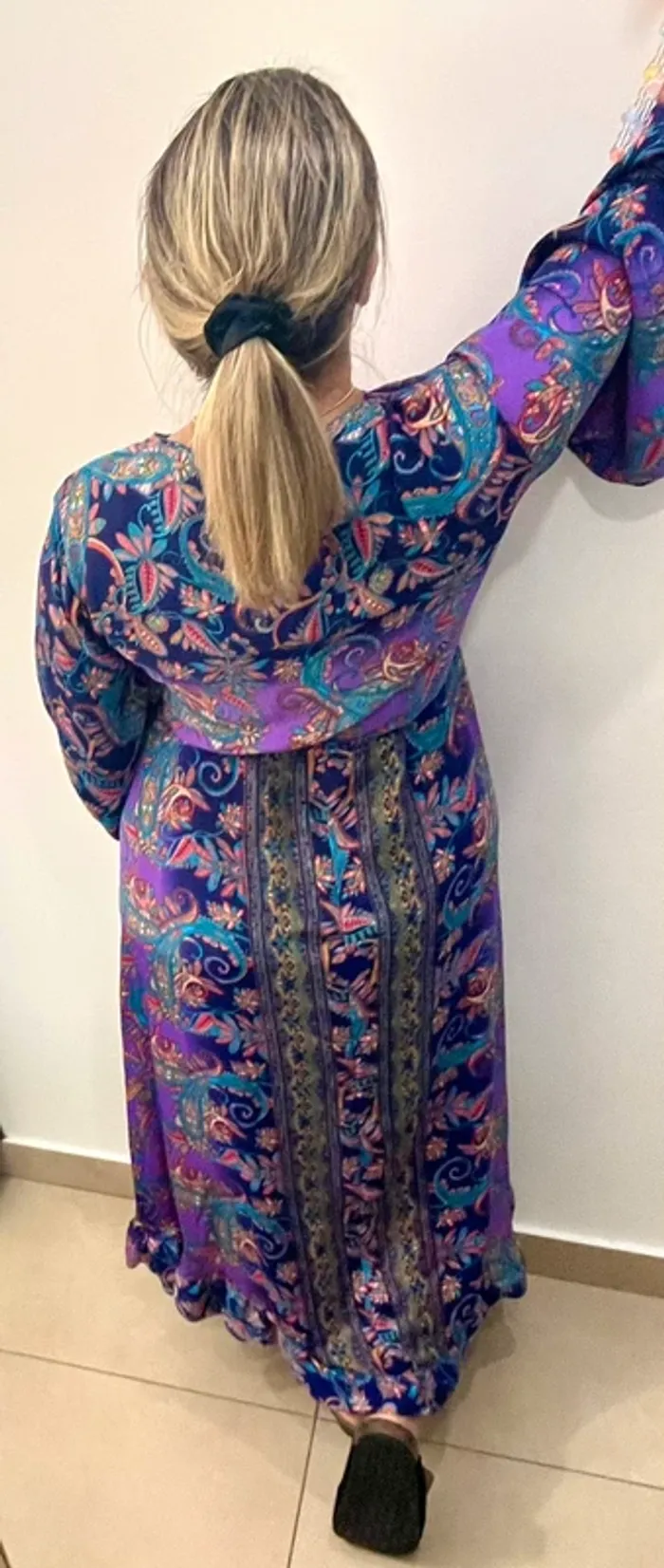 Robe Longue Bohème  En Soie - photo numéro 7