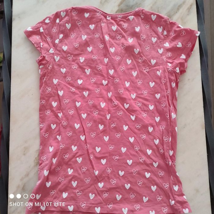 Tee-shirt rose et blanc TEX - photo numéro 3