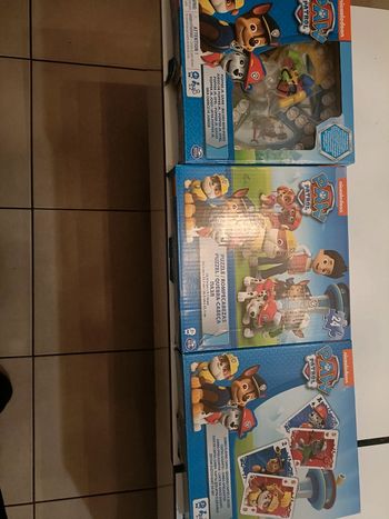 Lot 3  jeux pat patrouille 3 ans et +