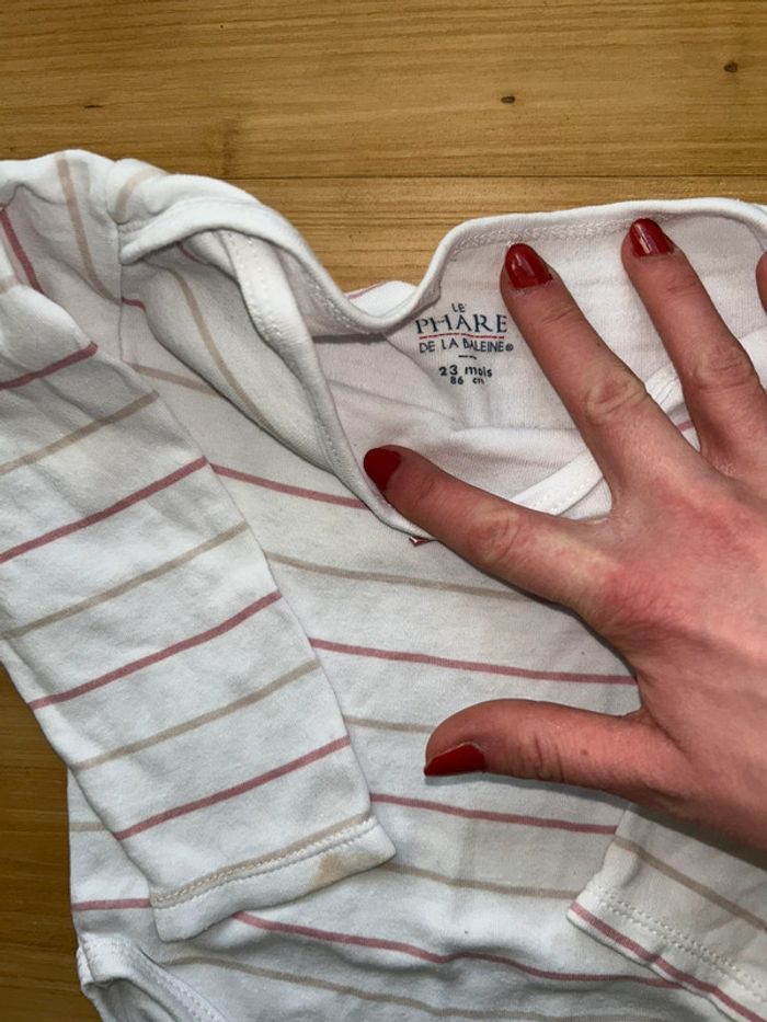 Lot 2 bodys fille 23 mois - photo numéro 6